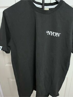 NYON Black Short Sleeve Logo Tee for Women